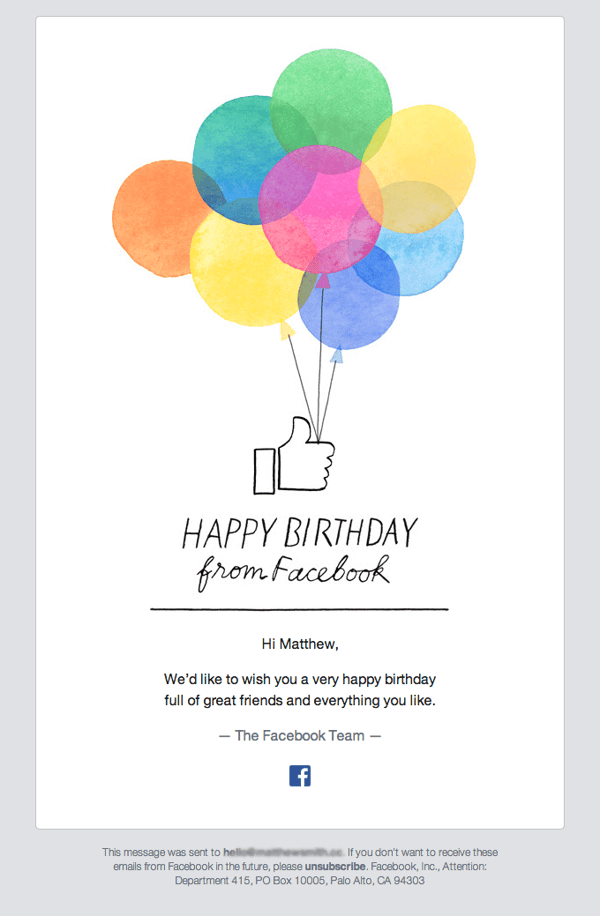 Facebook-birthday-email