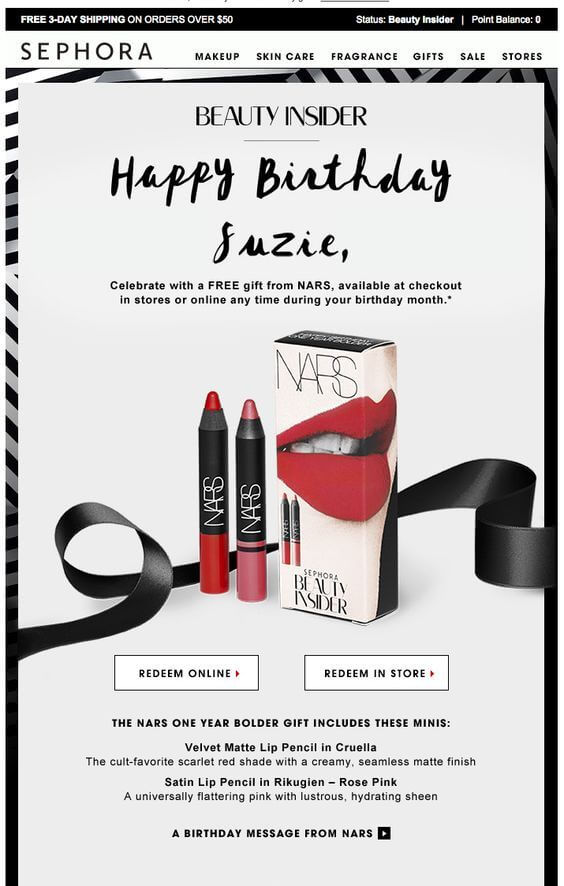 Sephora-Birthday-Email